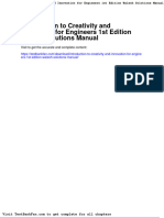 Dwnload Full Introduction To Creativity and Innovation For Engineers 1st Edition Walesh Solutions Manual PDF