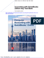 Dwnload Full Computer Accounting With Quickbooks Online 1st Edition Kay Test Bank PDF