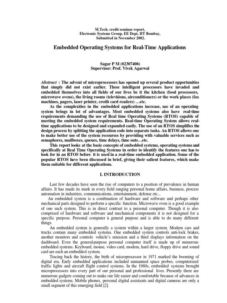 paper on operating system