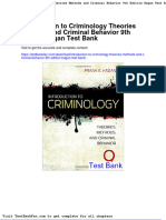 Dwnload Full Introduction To Criminology Theories Methods and Criminal Behavior 9th Edition Hagan Test Bank PDF