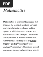 Mathematics - Wikipedia