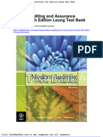 Dwnload Full Modern Auditing and Assurance Services 5th Edition Leung Test Bank PDF
