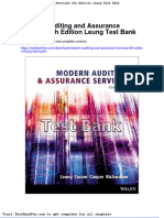 Dwnload Full Modern Auditing and Assurance Services 6th Edition Leung Test Bank PDF