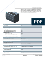 Fiche Technique 6ES7215 1AG40 0XB0 Materiel - TN 072319