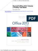 Dwnload Full Exploring Microsoft Office 2013 Volume 2 1st Edition Poatsy Test Bank PDF