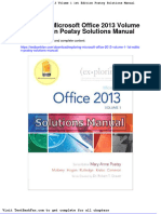 Dwnload Full Exploring Microsoft Office 2013 Volume 1 1st Edition Poatsy Solutions Manual PDF