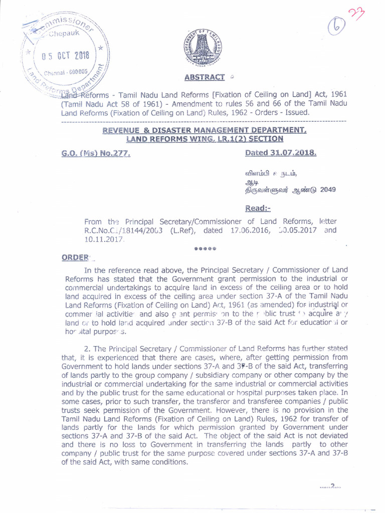 06 - GO - Ms - No - 277 Part or Full Transfer | PDF