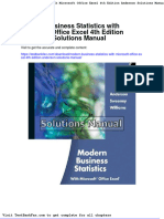 Dwnload Full Modern Business Statistics With Microsoft Office Excel 4th Edition Anderson Solutions Manual PDF