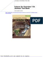 Dwnload Full Computer Science An Overview 11th Edition Brookshear Test Bank PDF