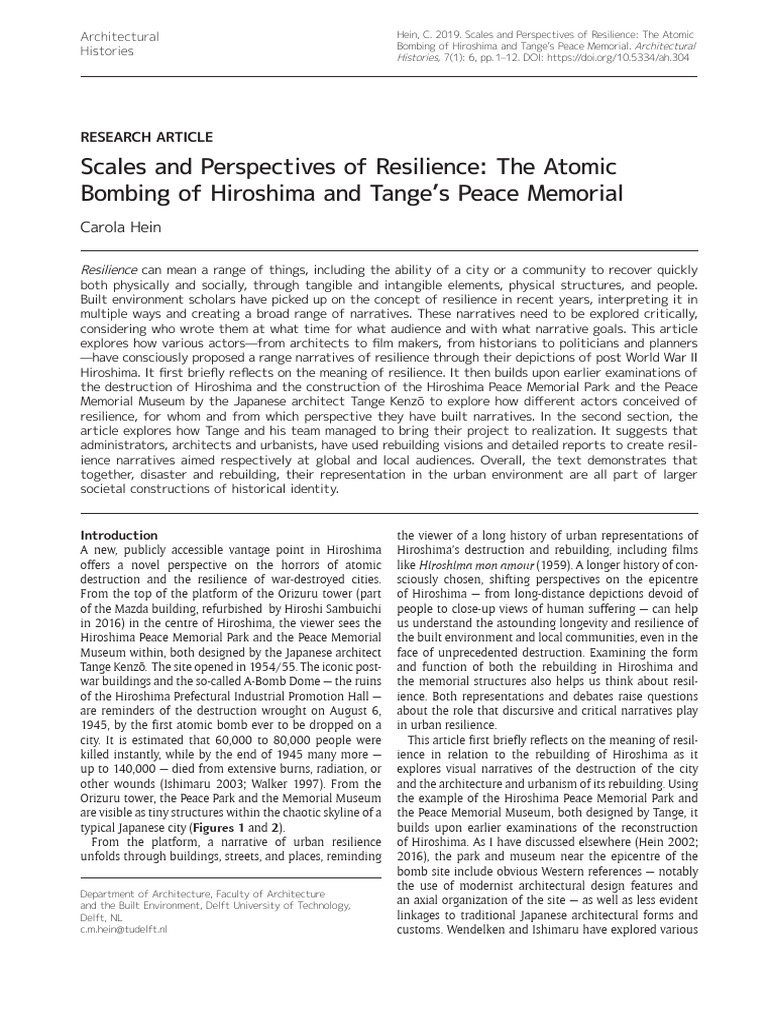 3 Scales and Perspectives of Resilience The Atomic B | PDF