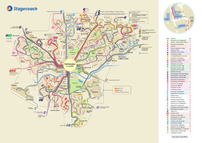 Northampton Bus Routes and Timetables | PDF
