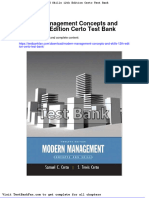 Dwnload Full Modern Management Concepts and Skills 12th Edition Certo Test Bank PDF