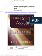 Dwnload Full Modern Dental Assisting 11th Edition Bird Test Bank PDF