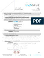 SDS Unodent Instrument Disinfectant Liquid