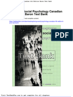 Dwnload Full Exploring Social Psychology Canadian 4th Edition Baron Test Bank PDF