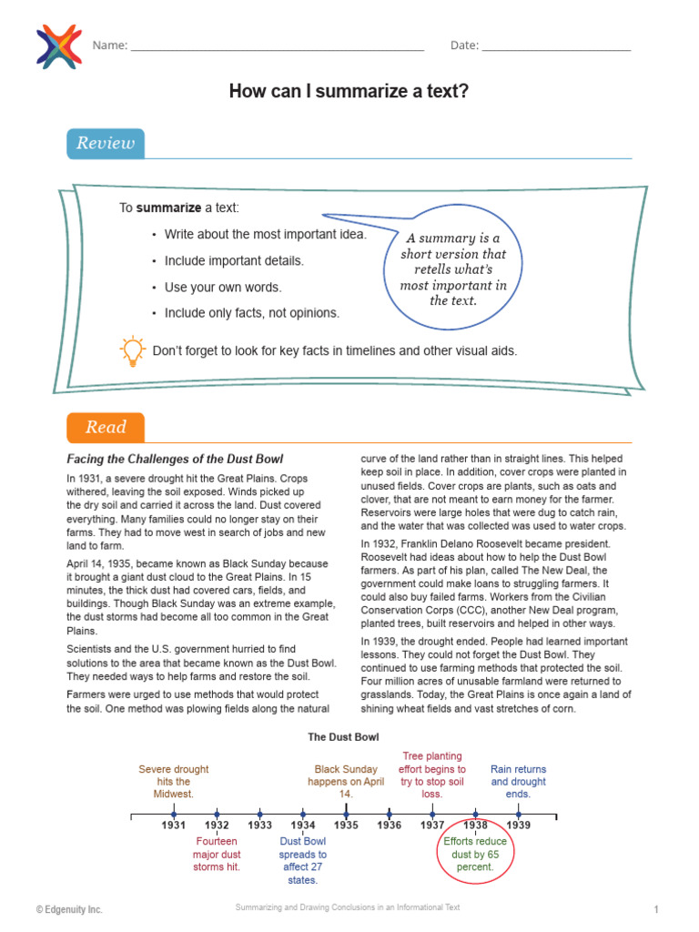 Answer PDF Dust Bowl Earth Sciences