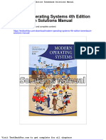 Dwnload Full Modern Operating Systems 4th Edition Tanenbaum Solutions Manual PDF