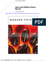 Dwnload Full Modern Physics 2nd Edition Harris Solutions Manual PDF