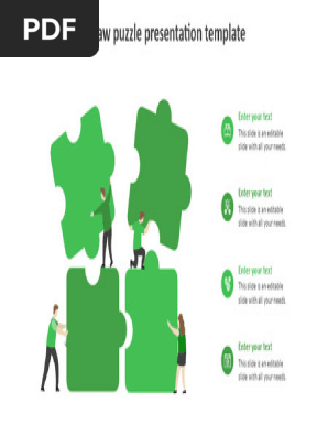 46356-Jigsaw Puzzle Presentation Template-green
