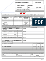 Plano de Ações de Recebimento