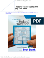 Dwnload Full Concepts in Federal Taxation 2013 20th Edition Murphy Test Bank PDF