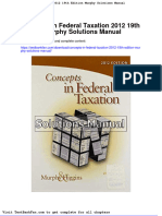 Dwnload Full Concepts in Federal Taxation 2012 19th Edition Murphy Solutions Manual PDF