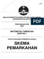 Skema Matematik Tambahan K1 Kelantan 2022