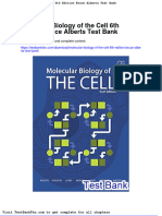 Dwnload Full Molecular Biology of The Cell 6th Edition Bruce Alberts Test Bank PDF