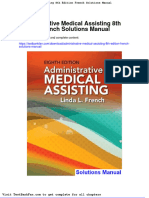 Dwnload Full Administrative Medical Assisting 8th Edition French Solutions Manual PDF