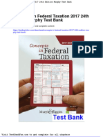 Dwnload Full Concepts in Federal Taxation 2017 24th Edition Murphy Test Bank PDF