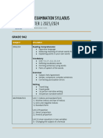 9a2 Final Exam Syllabus