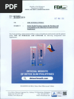FDA Advisory No. 2019 187
