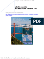 Dwnload Full Introduction To Geospatial Technologies 3rd Edition Shellito Test Bank PDF