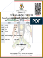 Covid-19 Vaccination Certificate: Fully Vaccinated