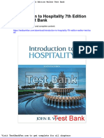 Dwnload Full Introduction To Hospitality 7th Edition Walker Test Bank PDF