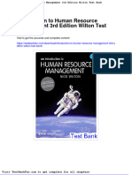 Dwnload Full Introduction To Human Resource Management 3rd Edition Wilton Test Bank PDF