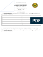 Answer Sheet Stem1C Ist LE (2nd Half)