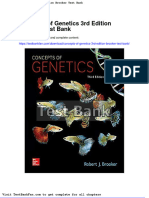 Dwnload Full Concepts of Genetics 3rd Edition Brooker Test Bank PDF