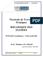 Fascicule de Travaux Pratiques Mecanique Des Fluides: ENSAM Casablanca: Université H2