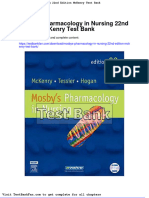 Dwnload Full Mosbys Pharmacology in Nursing 22nd Edition Mckenry Test Bank PDF