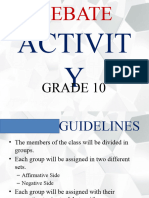 Debate Activity 1