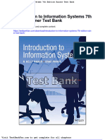 Dwnload Full Introduction To Information Systems 7th Edition Rainer Test Bank PDF