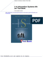 Dwnload Full Introduction To Information Systems 6th Edition Rainer Test Bank PDF