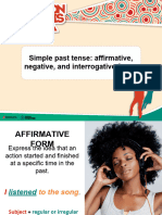 Simple Past Tense Affirmative Negative and Interrogative Forms