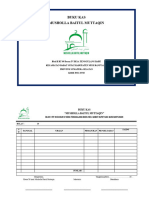 Buku Kas Musholla Darul Muttaqin Blok H