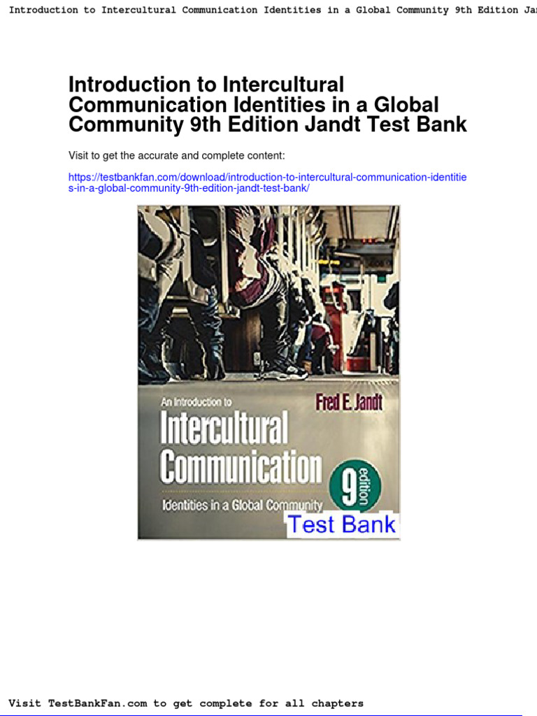 Dwnload Full Introduction To Intercultural Communication Identities in