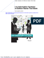 Dwnload Full Introduction To Information Systems Canadian 3rd Edition Rainer Test Bank PDF