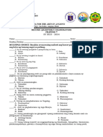 Filipino 7 - 2ND Quarterly Test