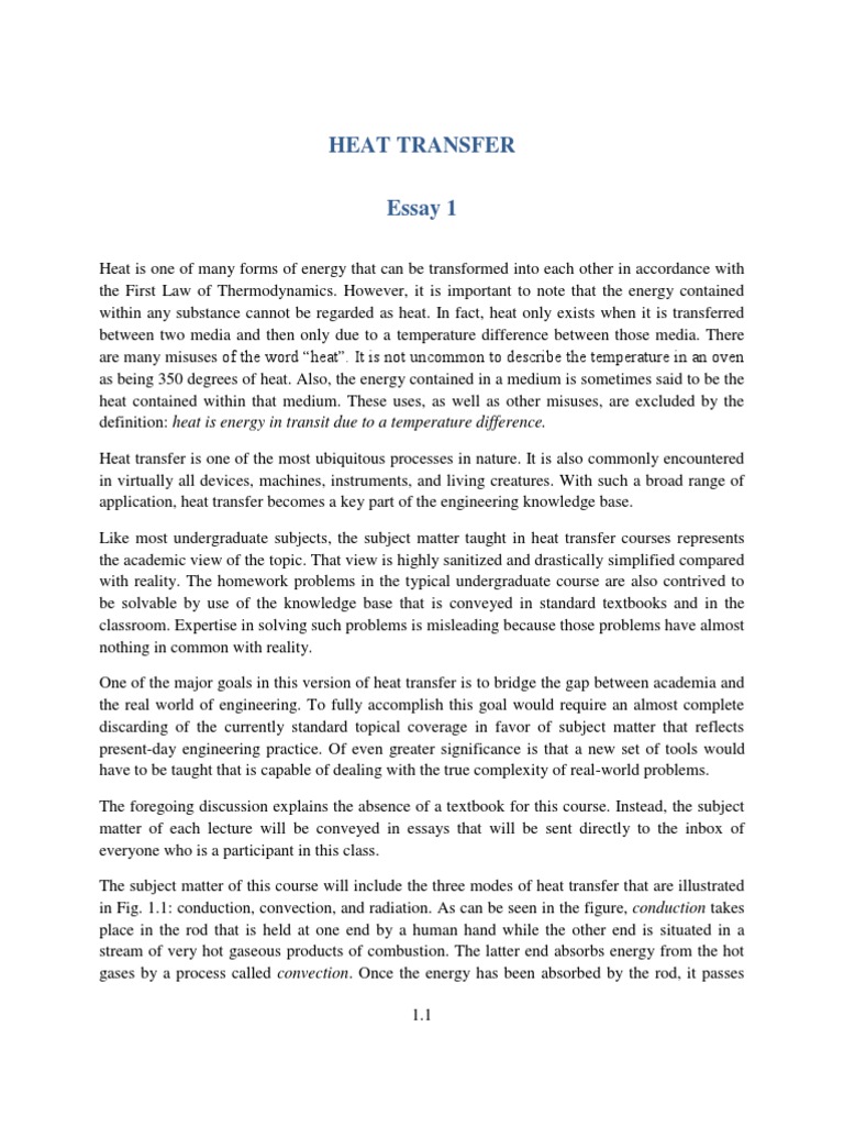 1st law of thermodynamics essay image