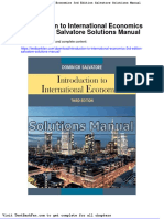 Dwnload Full Introduction To International Economics 3rd Edition Salvatore Solutions Manual PDF